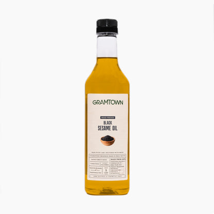 Black Sesame Oil, Wood-Pressed